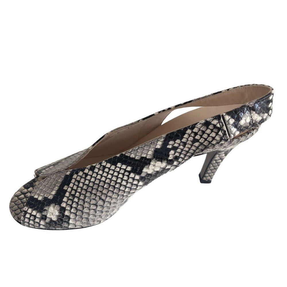 Paul Green Avanti Snake Print Peep Toe Slingback Heels, UK 6 (US 8.5) NWOB - Picture 3 of 9